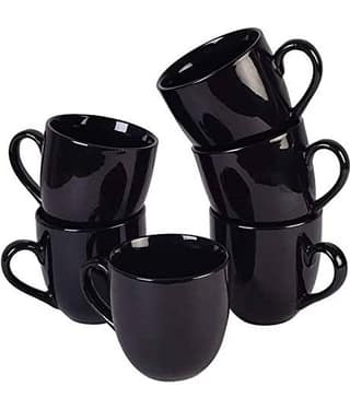 Love Unlimited Solid Bone China Tea Cup 150 ml ( Pack of 6 )