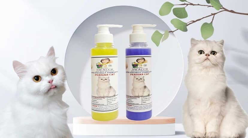 SWACCH Premium Shampoo for Persian CAT (200ML) (Pack of 2) Lemon & Lavender