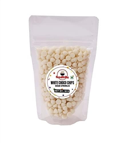 foodfrillz Dark & White Choco Chips Combo (50g x 2), 100 g view 6