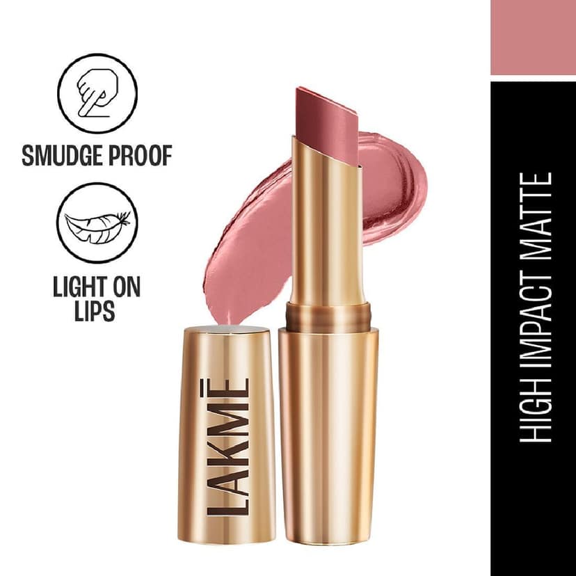 Lakme 9 To 5 Primer + Matte Lipstick- Brick Brown