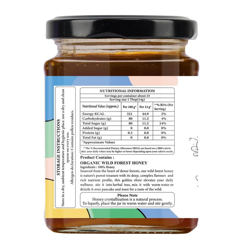 Organic Nation Wild Forest Honey 325g view 7