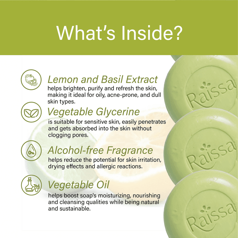 Raissa Refreshing Soap - Lime & Lemon, 85g view 5