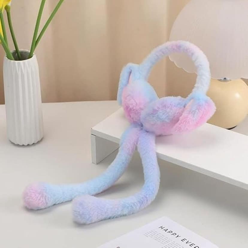 Bunny Plush Earmuffs for Kids – Warm, Soft & Fun Winter Ear Covers view 2