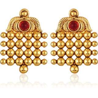 Vivastri Shimmering Charming stud Earring for Women and Girls [VIVA2726ERG] view 2