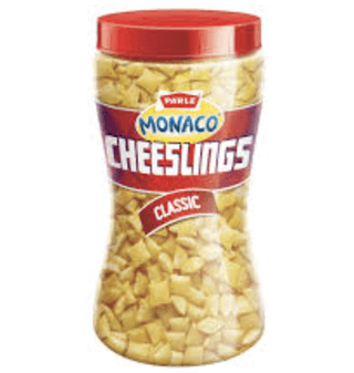 Parle Monaco Cheeslings - Classic, 150 G Jar
