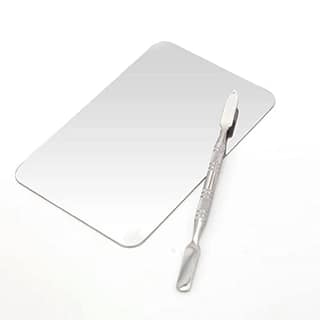 Elecsera Makeup Palette Spatula Rectangle Shape Foundation Mixing Plate Tool