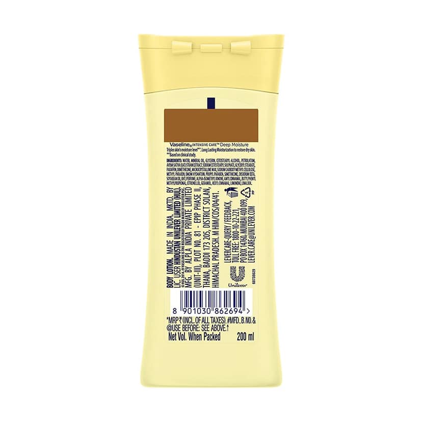 Vaseline Intensive Care Deep Moisture Body Lotion, 200 Ml view 2