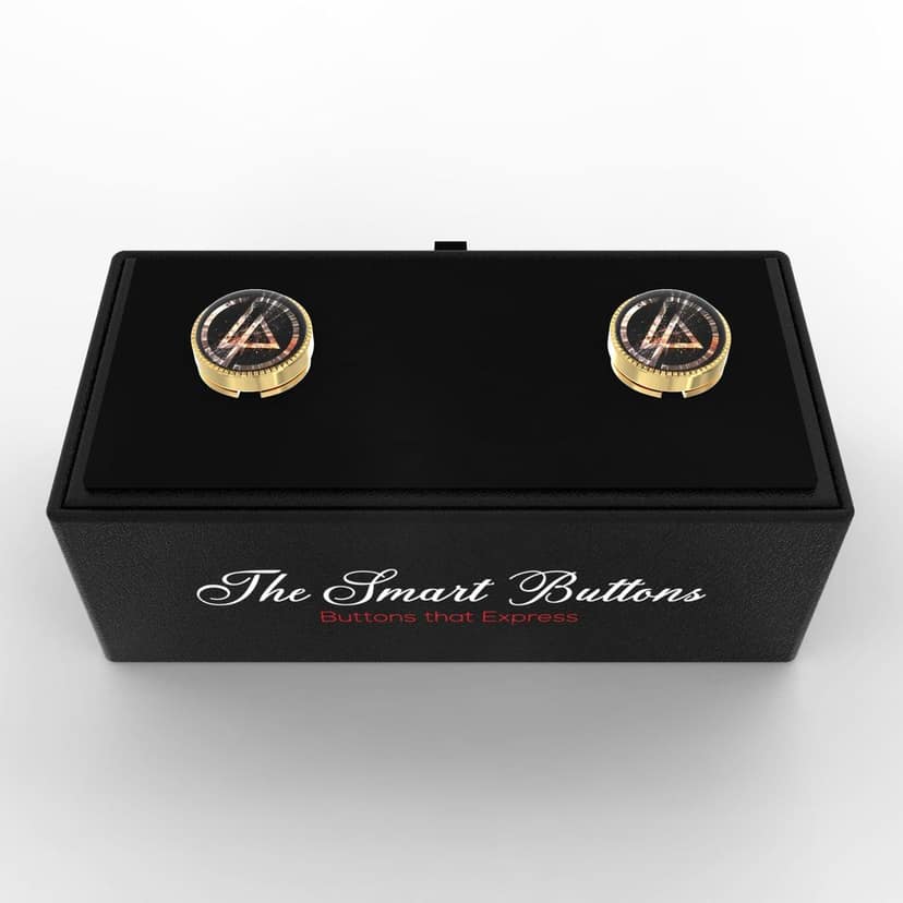 The Smart Buttons - Shirt Button Cover Cufflinks for Men - Linkin Park Style view 9