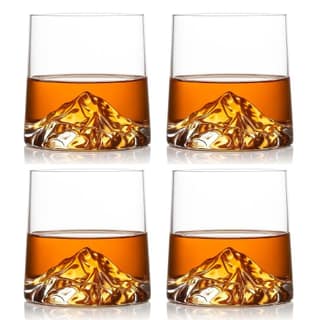 Mount Everest 3D Whiskey Glass | 230 ML | Unique Crystal Bourbon Glass for Whiskey Lovers | Perfect for Whisky, Juice, Water, Liquor, Scotch, Cocktail Mug