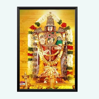 NOKKES tirupati blalaji Venkateswara tirupati blalaji Photo Frames Religious Photo frame 5X7 Inch Photo Frame_AQW31