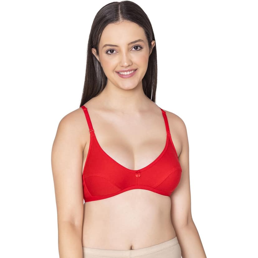 Bodycare polycotton wirefree convertible straps comfortable non padded bra-1531BB view 2