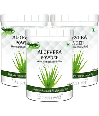 rawmest Aloevera Powder 300 gm Multivitamins Powder Pack of 3