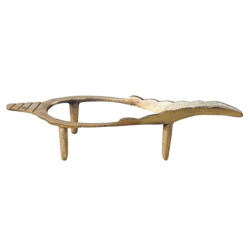 Brass Konch, Shankh Stand, Length : 5.5 Inch (ZMAS555 G) view 3