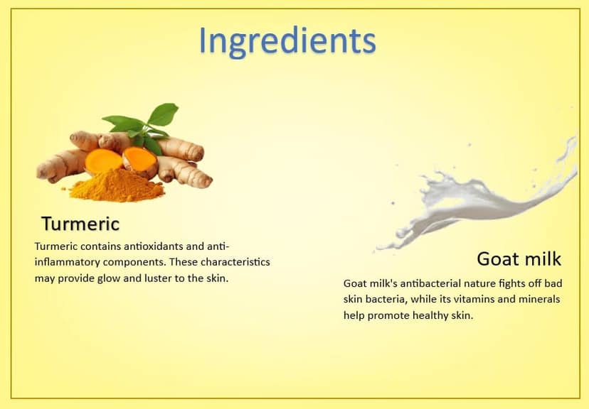 Hill Glo Herbal Soap – Turmeric, Goat Milk with Vitamin E (Pack of 4 x 100g) view 5