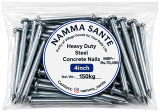 Heavy Duty Steel Concrete Nails 4 Inch | Concrete Nails | Steel Nails | Cement Nails | Masonry Nails