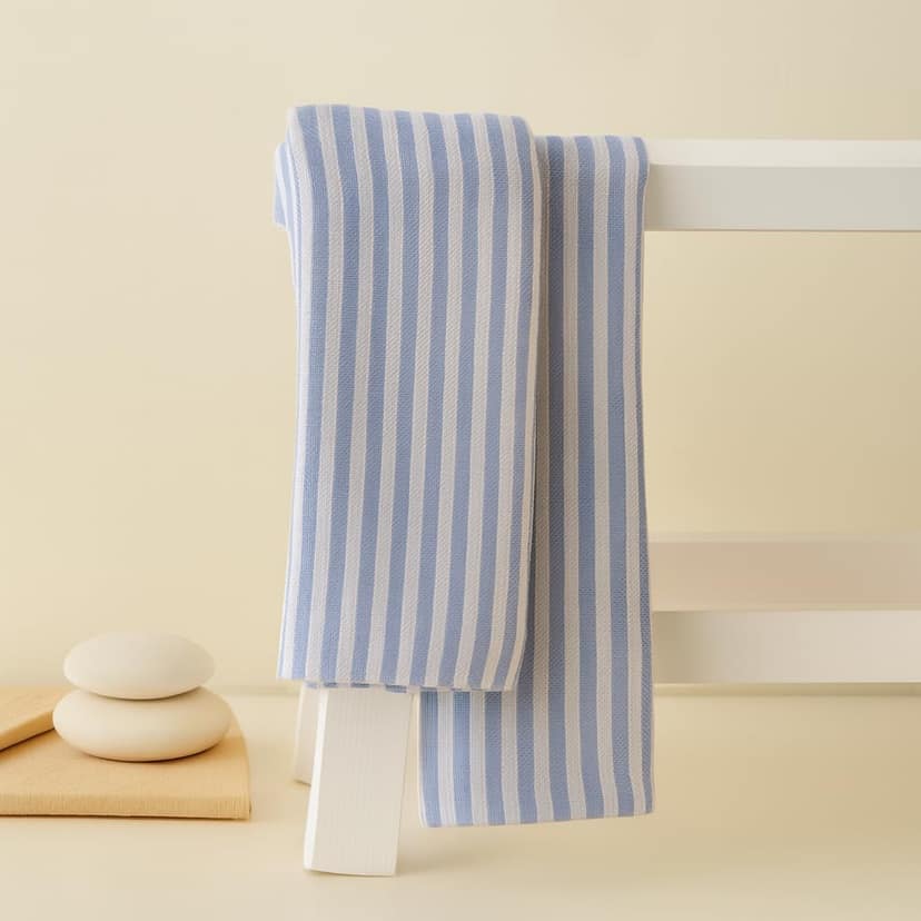 Alangrahaa Bamboo Hand Or Face Towel GSM 190 Ultra Soft Lightweight Quick Dry Highly Absorbent & UV Resistant Ideal for Bath Travel Gym Yoga & Outdoor Use (40x70cms) view 3
