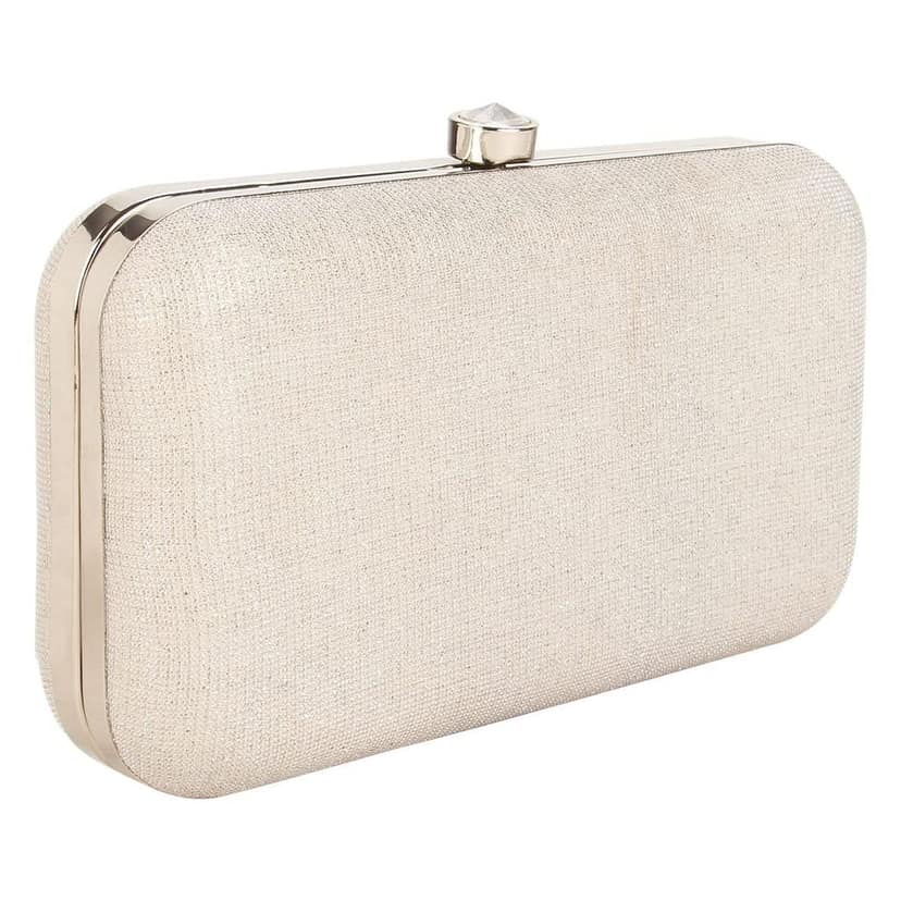 Vdesi Silver Shimmer Clutch view 2