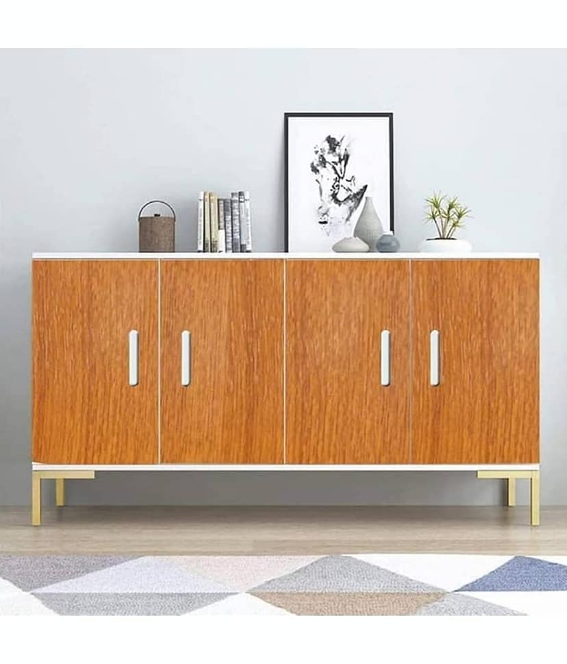 Sekhmet Self-Adhesive Wallpaper Waterproof Old Furniture Vinyl Stickers Wooden Door Wardrobe Desktop PVC Wall Papers(60*200) view 2