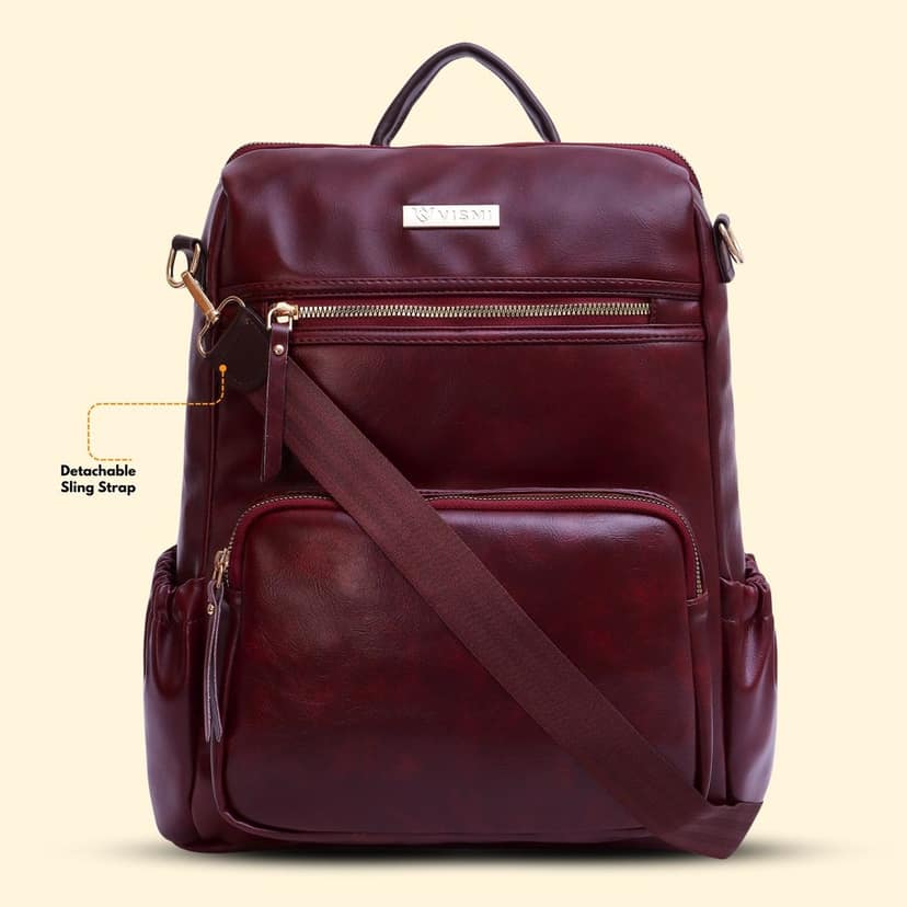 VISMIINTREND Women Bags | Stylish College Backpack | Backpack for Office Use | Travel Backpack | Vegan Leather | Waterproof | Laptop Backpack view 7