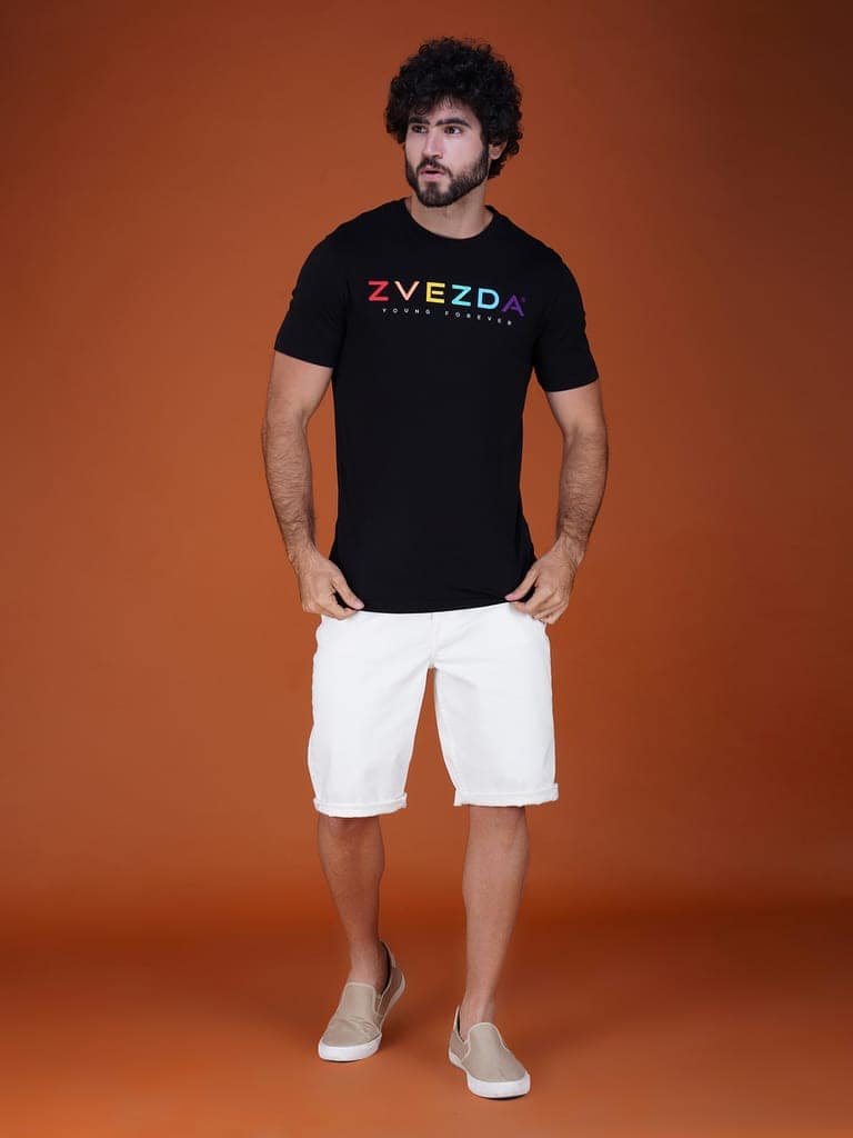 Men's Premium Cotton Branded Tee Black view 6