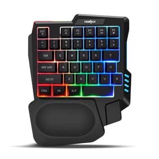FRONTECH Dragon Fox Rainbow Backlit Gaming Keyboard, 35 Anti-Ghosting & Mechanical Keys, USB Wired Compact Keyboard for PC & Laptop, Windows Compatible, Plug & Play (KB-0008P) FRONTECH Dragon Fox Rainbow Backlit Gaming Keyboard, 35 Anti-Ghosting & Mechan