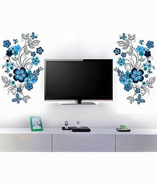 Inkfence Wall Sticker Floral ( 46 x 160 cms )
