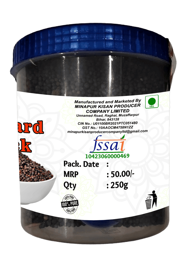 Mustard Black Seeds 250gm - 100% Pure and Natural view 3