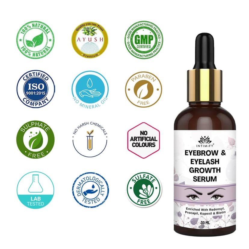 Intimify eyelash growth oil, eyebrow growth oil, eye brows eyelash growth oil, 30 mL view 6