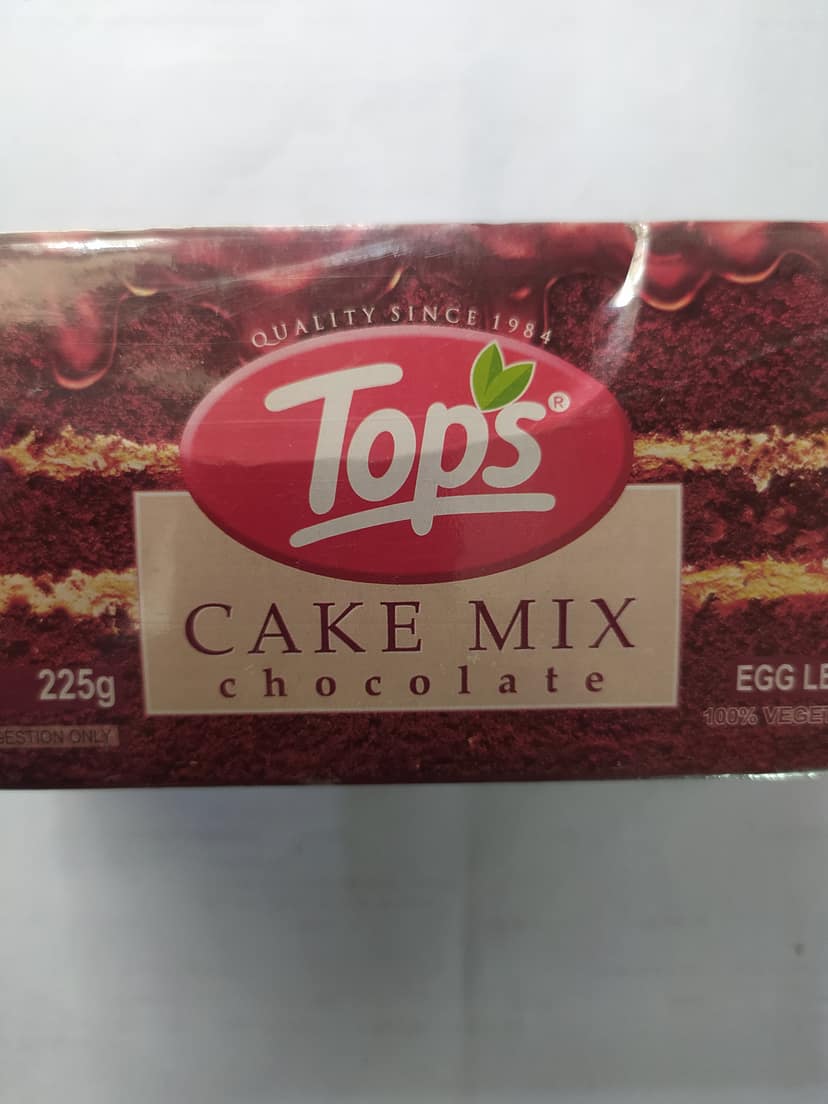 Tops Cake mix Chocolate Egg less