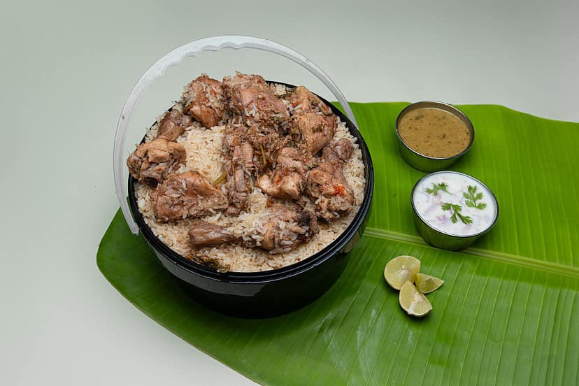 Bucket chicken biriyani