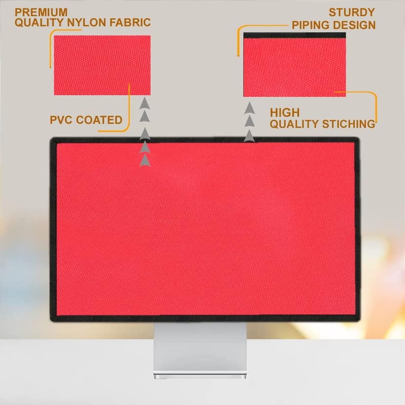 PalaP Super Premium Dust Proof Monitor Cover for Apple iMac 24 inches Monitor (RED) view 4