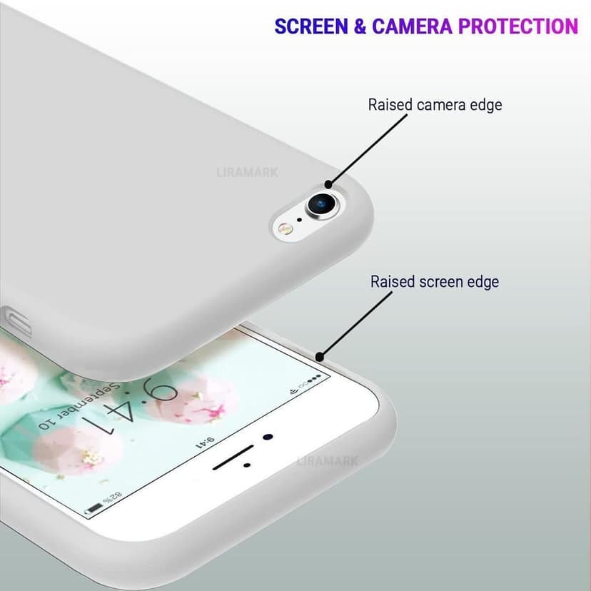 LIRAMARK Liquid Silicone Soft Back Cover Case for Apple iPhone 6 Plus / 6S Plus view 3