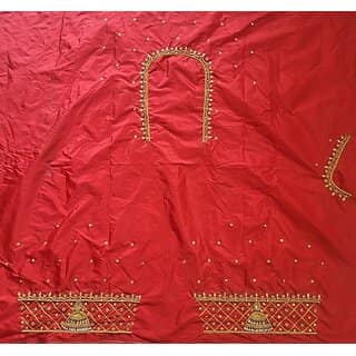 OMSAIFAB Cotton Silk Self Design Blouse Material