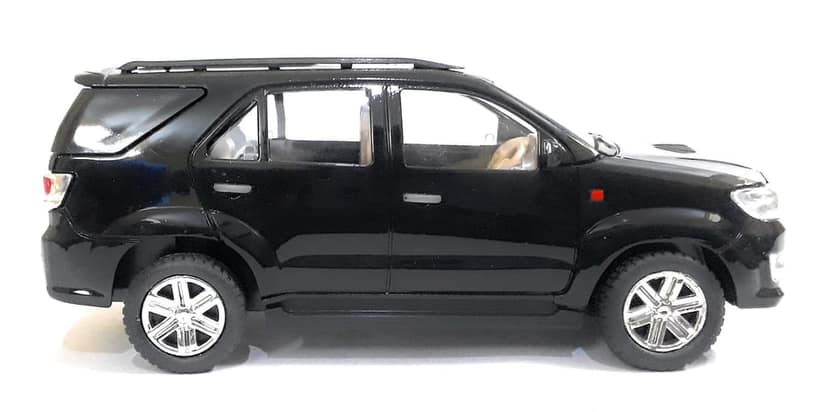 The Game Begins Kid Pull Back Action Toyota Fortuner Miniature Toy Car (Black),Pack of 1 view 2