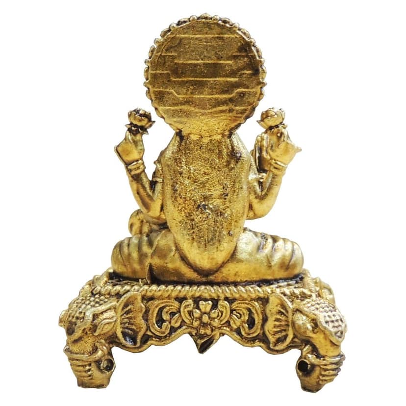 Mini Brass Laxmi Ji Idol Statue for Diwali Pooja & Gifting, Height : 2 Inch (BSMAS1925 L) view 3