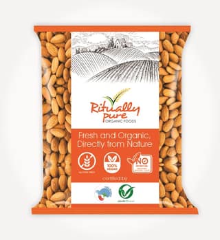 Ritually Pure 100% Organic | Natural & Organic Dry Fruits | Badam (Almonds) | 1 Kg Pack