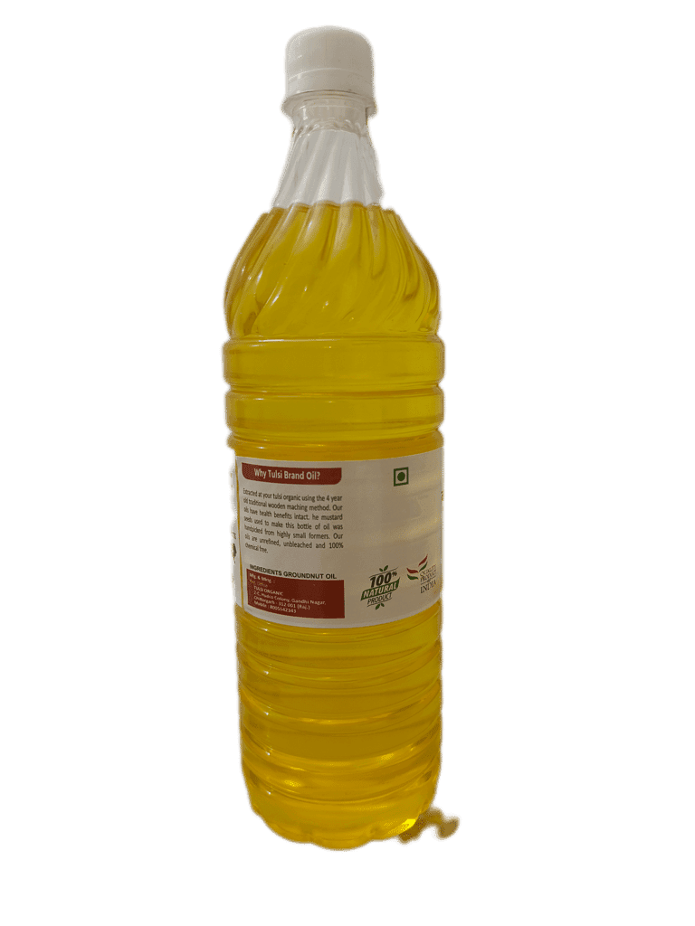 Organic Wood Pressed Groundnut Oil - 1L (pack of 5) view 4