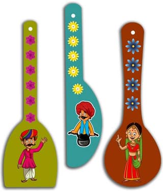 Saf Wood Wall Sculpture Multi - Pack of 3