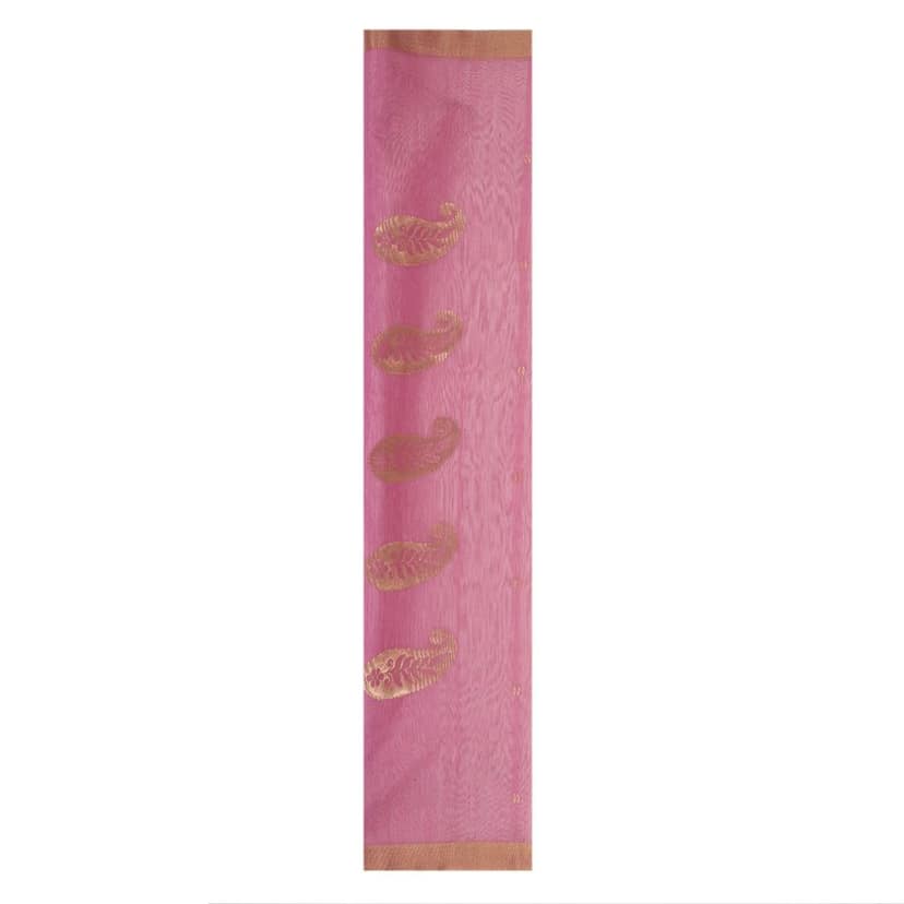 HANDLOOM CHANDERI 03 PCS TRADITIONAL SUIT (SKU - 1RC206110621 Suit 12) view 3