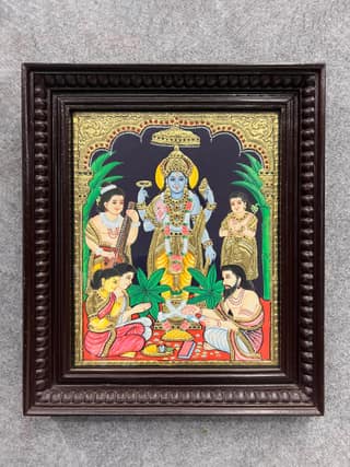 Sathyanarayana Poojai - With Frame 18 x 15