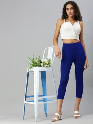 Prisma Leggings capri-Royal Blue