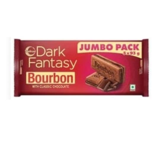 Dark Fantasy Bourbon With Classic Chocolate Biscuit Jumbo Pack-465g