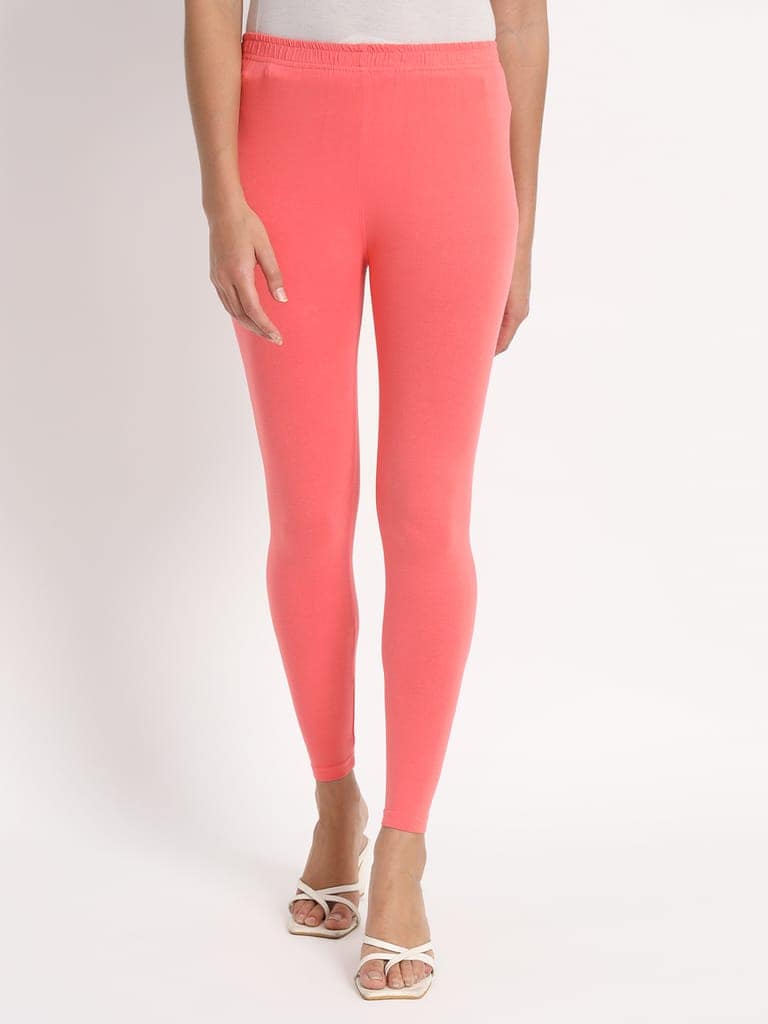 SOFT COLORS Women's Skinny Fit Ethnic Wear Ankle Length Leggings (Gajari) view 3
