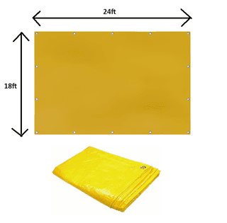 Greenery TARPAULINE 18 X 24 FEET 160GSM Tent - For waterproof, uv resistant, shade, aluminum eyelet, Premium quality TARPAULINE