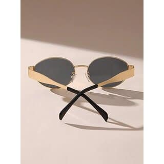 DANNILO Small Retro Oval Sunglasses Vintage Style for Women Men view 2