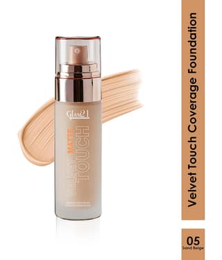 Glam21 Velvet Touch Oil Control Silk Foundation Waterproof SPF 35 Long Lasting 50g Almond04