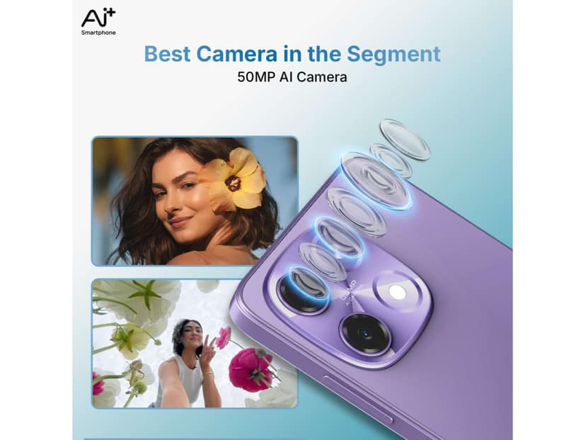 Ai+ Nova 2 5G Smartphone, 4GB RAM, 64GB Storage - Purple view 3