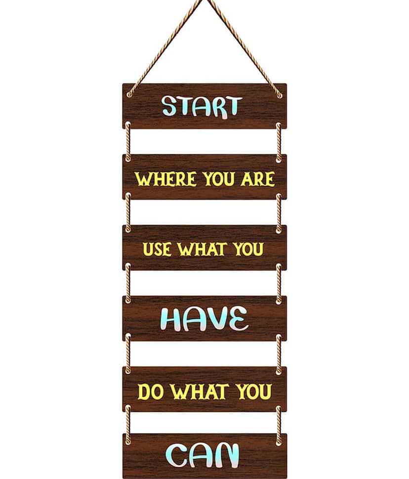 Saf Wood Rectangular Decoratives Panel Multi - Pack of 1 view 2