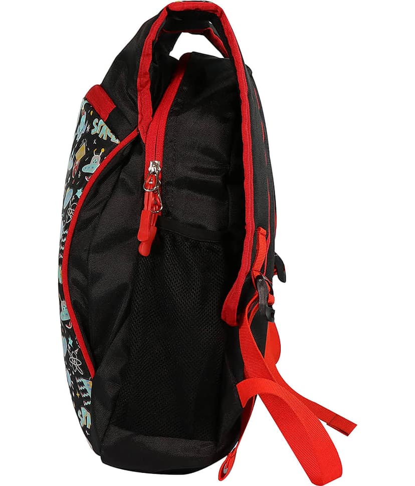 Smily Kiddos 10 Ltrs Black School Bag for Boys & Girls view 2