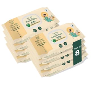 Pure Aura Baby Wipes with 99.9% Pure Water | Ultra Soft & Thick | Natural Plant-Based | Infused with Aqua & Aloe Vera | Gentle & Safe for Newborns